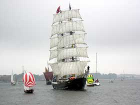 Segelschiff MERCEDES einlaufend